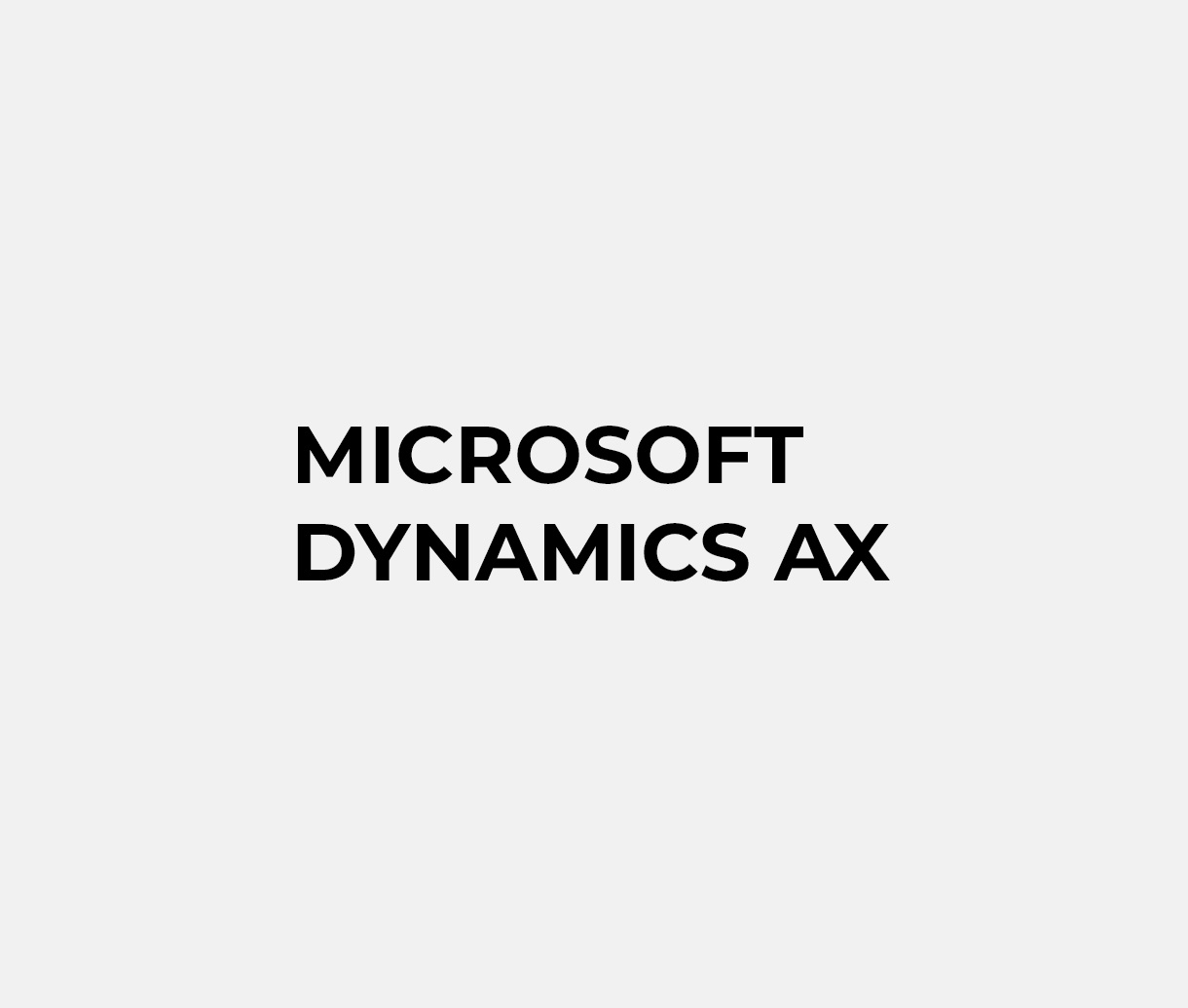 Integracija su Microsoft Dynamics AX